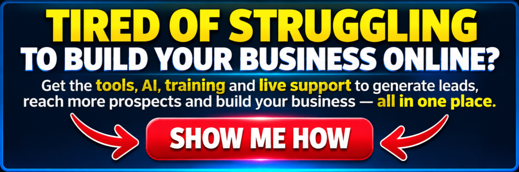 Get the Tools, Training, and Live Help to Build Your Business Online